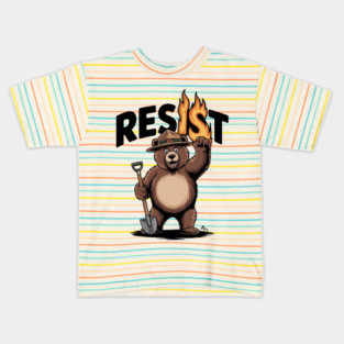 Resist Save Our Parks Support National Park Nature Lover Kids T-Shirt