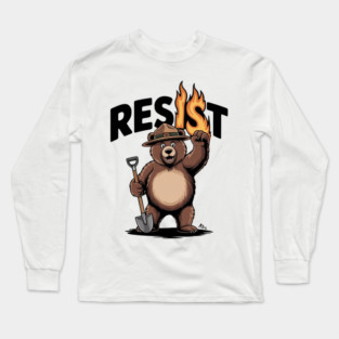 Resist Save Our Parks Support National Park Nature Lover Long Sleeve T-Shirt