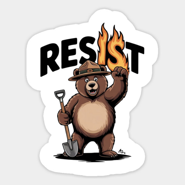 Resist Save Our Parks Support National Park Nature Lover Magnet by Creatifly Graphic Tees