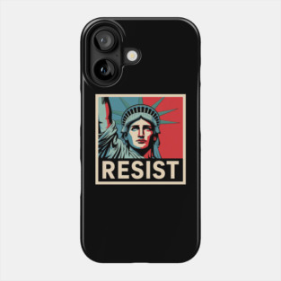 Retro Vintage Resist Statue of Liberty Phone Case