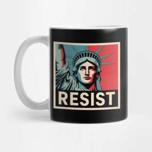 Retro Vintage Resist Statue of Liberty Mug