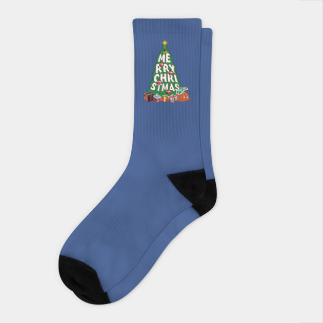 Merry Christmas Socks by AWbydesign