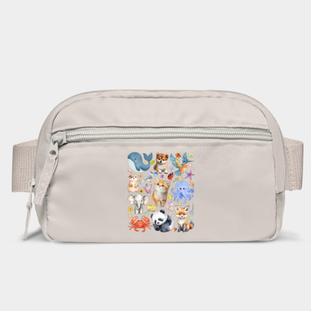 Cute Wildlife Animals | Watercolor Mosaic by TuncGK