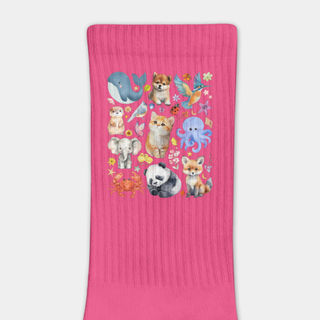 Cute Wildlife Animals | Watercolor Mosaic by TuncGK