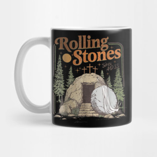 The Stone Was Rolled Away He Is Alive Retro Christian Mug