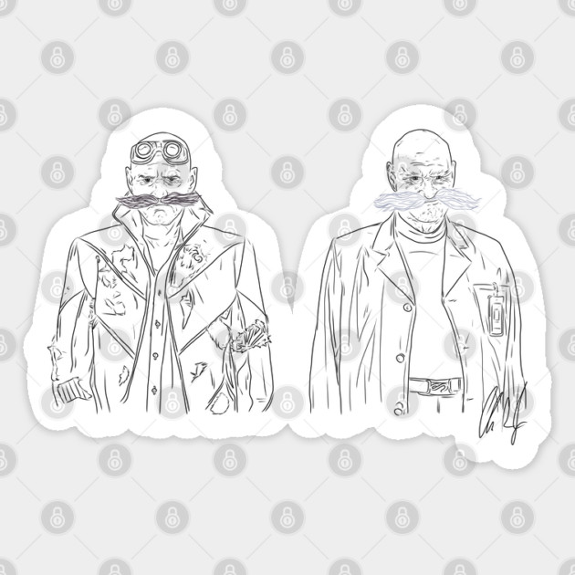 Sonic the Hedgehog 3: The Robotniks [Outline] Sticker by 51Deesigns
