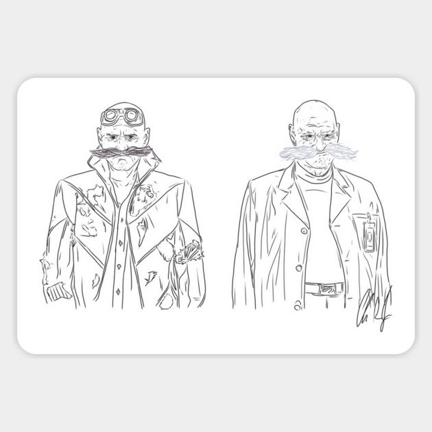 Sonic the Hedgehog 3: The Robotniks [Outline] Magnet by 51Deesigns