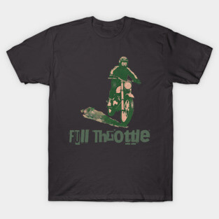 Full Throttle Retro Motorcycle T-Shirt