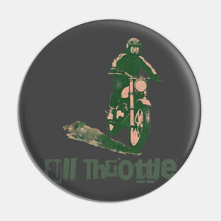 Full Throttle Retro Motorcycle Pin