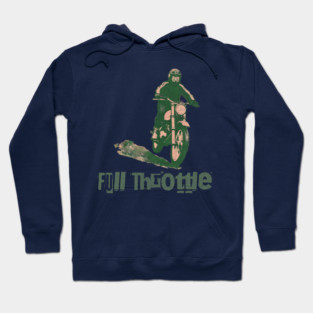 Full Throttle Retro Motorcycle Hoodie