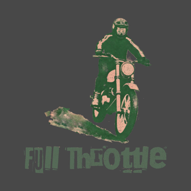 Full Throttle Retro Motorcycle by DonWillisJrArt