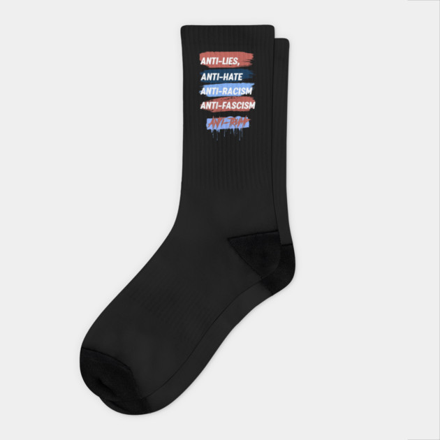 Anti-trump Socks by Creatifly Graphic Tees