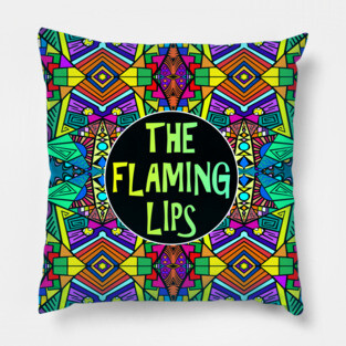 The Flaming Lips - Rainbow Pride Pattern Pillow