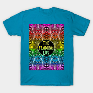 The Flaming Lips - Rainbow Pride Pattern T-Shirt