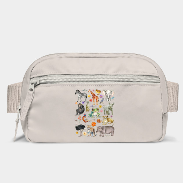 African Safari Animals - Watercolor Mosaic by TuncGK