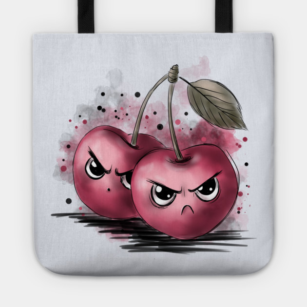 Grumpy Cherries Tote by H. R. Sinclair