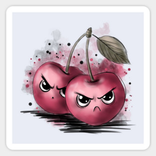 Grumpy Cherries Sticker