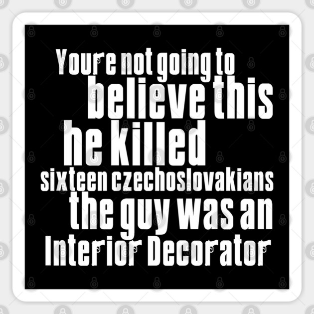 The Sopranos Pine Barrens Sticker by Low Life Shirts