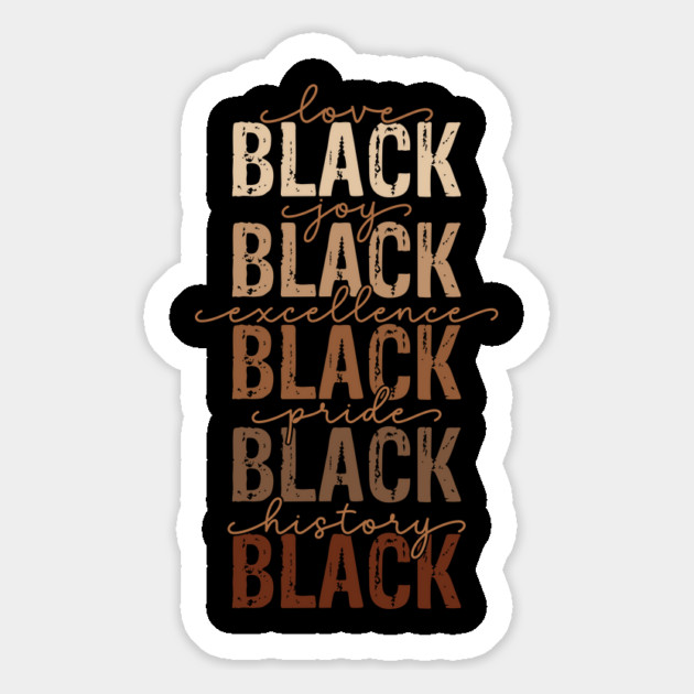 Black love joy excellence pride history Magnet by UrbanLifeApparel