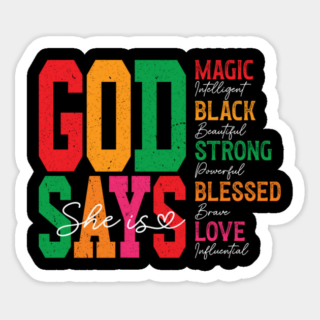 God Says she is Magic Magnet by UrbanLifeApparel