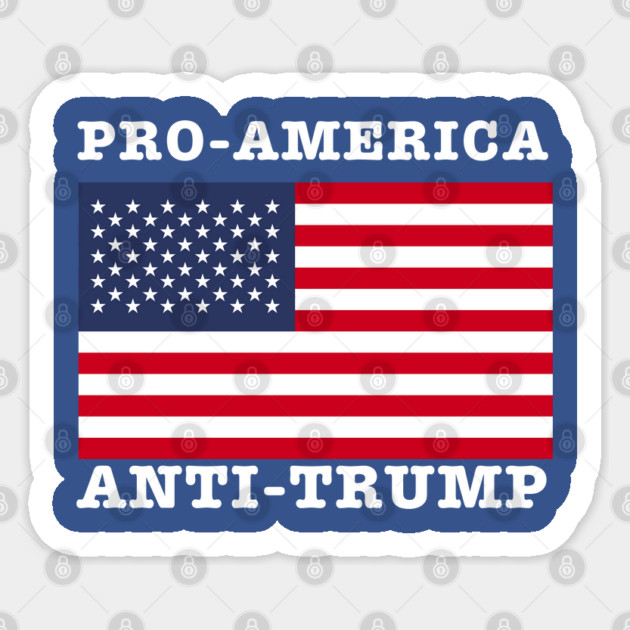 Anti-trump Sticker by Creatifly Graphic Tees