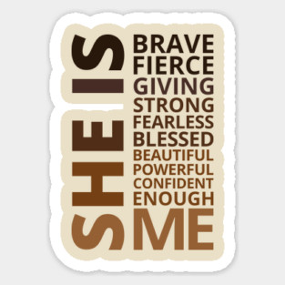 She is Strong, She is me Magnet