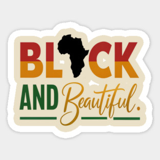 Black and Beautiful Magnet