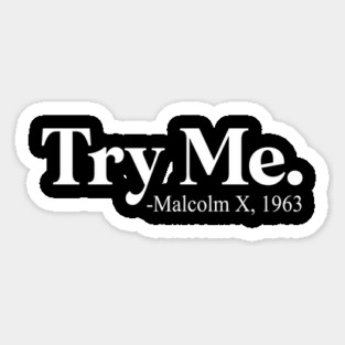 Try Me - Malcolm X Magnet