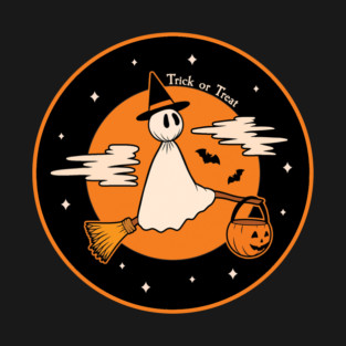 Flying Witch Ghost T-Shirt