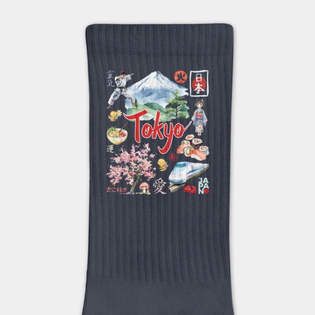 Tokyo Japan Neon and Traditional Aesthetic Collage by TuncGK