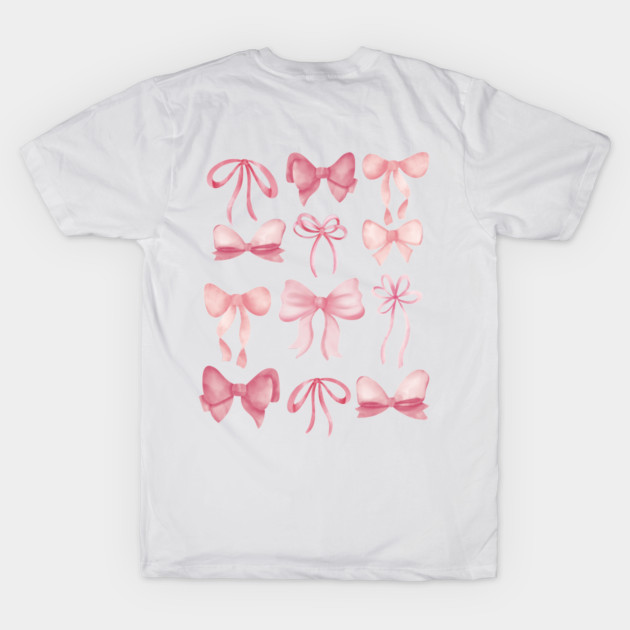 Cute Preppy Pink Bows by Taylor Thompson Art