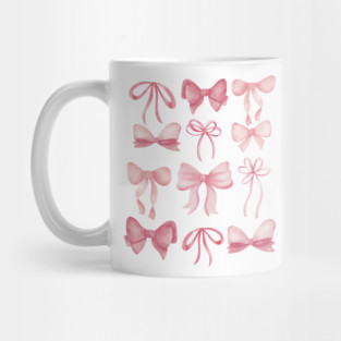Cute Preppy Pink Bows Mug