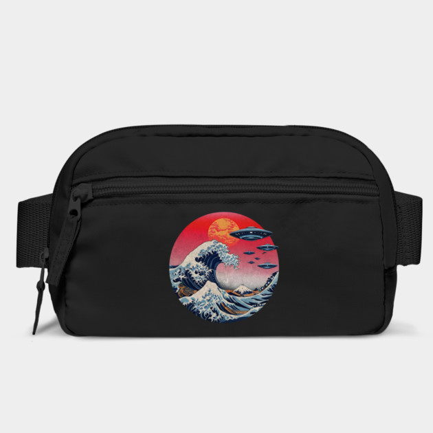 The Great Wave Off Kanagawa Japanese UFO Flying Saucers design by Luxinda