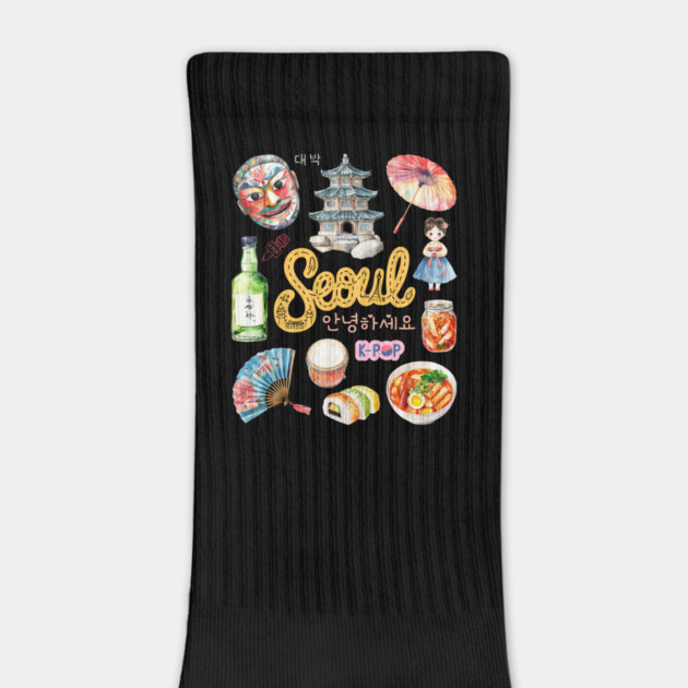 Seoul South Korea Cultural Travel Collage by TuncGK