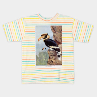 Pied Hornbill Kids T-Shirt
