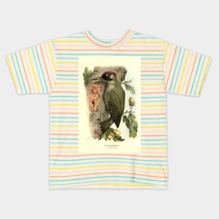 Green Woodpecker Kids T-Shirt