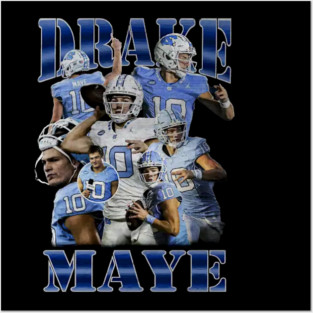 Drake Maye Posters and Art