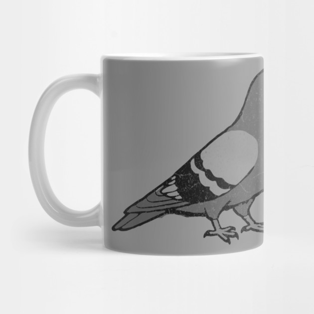 City Pigeon – Minimalist Urban Bird by DonWillisJrArt