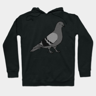City Pigeon – Minimalist Urban Bird Hoodie