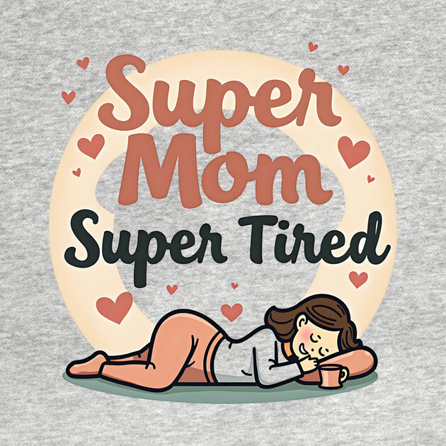 Super Mom, Super Tired – Funny Mother’s Day by MCALTees
