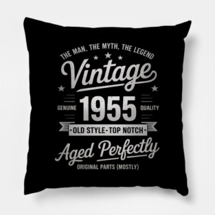 70th Birthday 1955 Men Funny 70 Years Old 1955 Pillow
