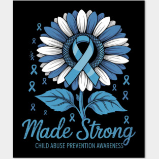Child Abuse Prevention Sunflower Child Abuse Awareness Posters and Art