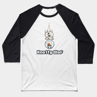 Knotty Snowman Baseball T-Shirt