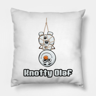 Knotty Snowman Pillow