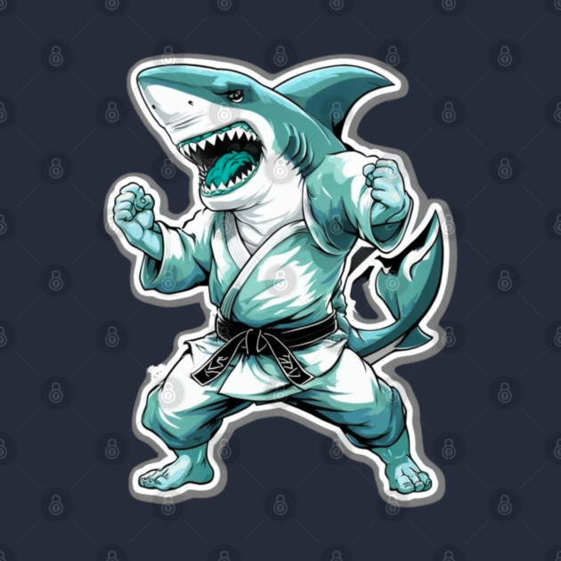 Karate Shark by Creatifly Graphic Tees