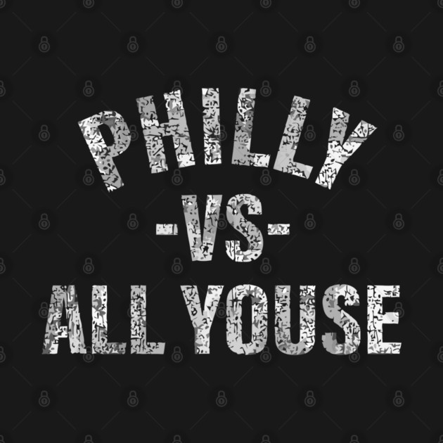 Vintage Philly vs All Youse Funny Philadelphia slang retro Hoodie