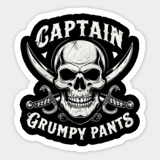 Captain Grumpy Pants Magnet