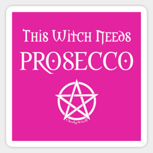 This Witch Needs Prosecco Cheeky Witch® Sticker