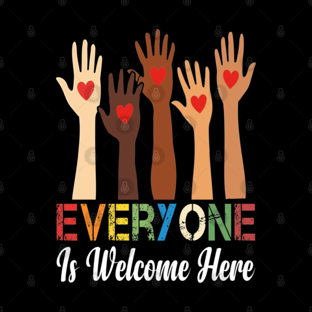 Everyone is welcome here by Silly Me Studio