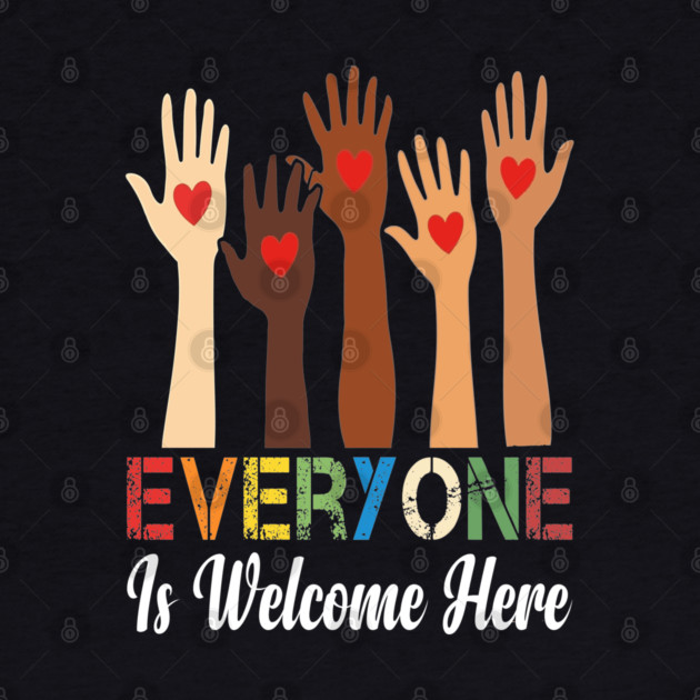 Everyone is welcome here by Silly Me Studio
